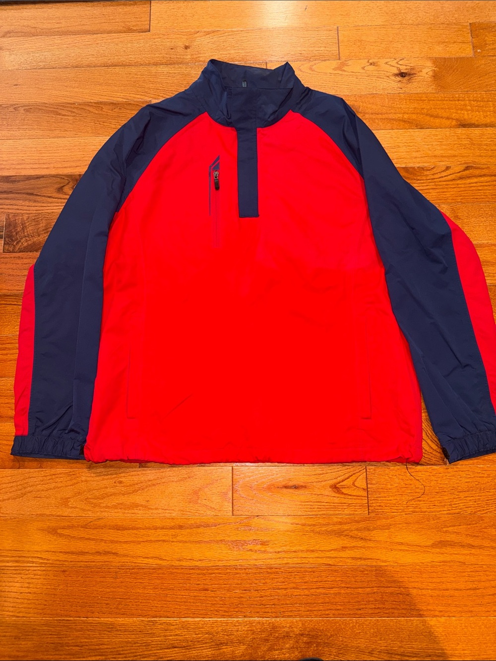Bobby Jones Red and Navy XH2O waterproof golf jacket Large